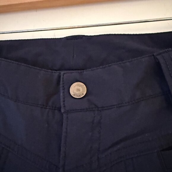 Athleta Wide Leg Pants Navy Blue Size 4 - Picture 2 of 8